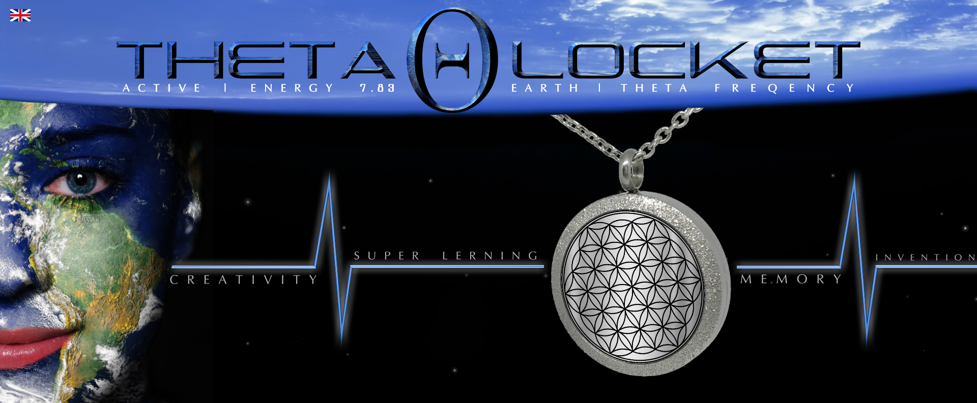 Theta Earth Frequency Schumann Resonance Locket